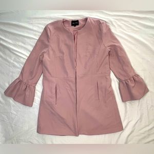 BLVD Pink Dress Jacket with Bell Sleeves